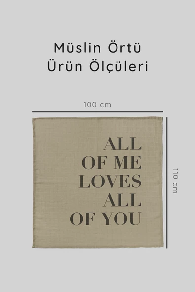 Luckka Çok Amaçlı Müslin Örtü - 100x110 cm - ZTParçaboya Yeşil - 5