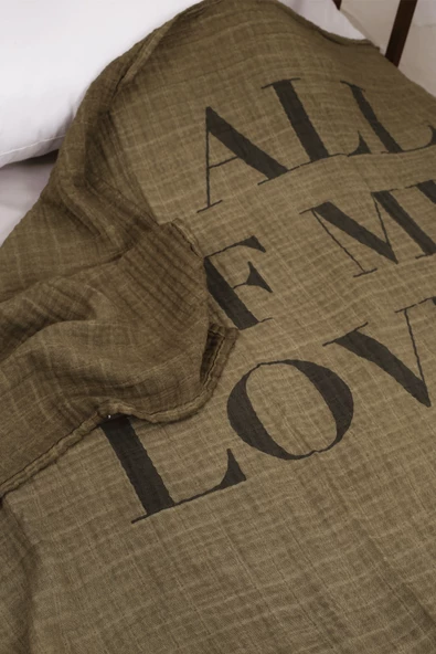 Luckka Çok Amaçlı Müslin Örtü - 100x110 cm - ZTParçaboya Yeşil - 3