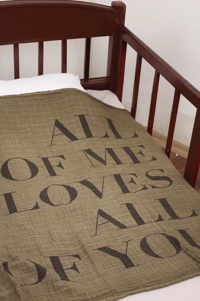 Luckka Çok Amaçlı Müslin Örtü - 100x110 cm - ZTParçaboya Yeşil - 2