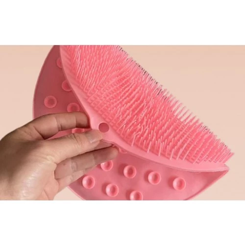 Yuvarlak Vantuzlu Banyo Sırt Kese Matı 26 cm - 4