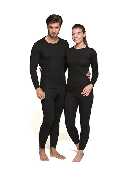 Termal İçlik Unisex Termal İçlik Takım Hzt1001 Siyah Hzt1001 Siyah XL