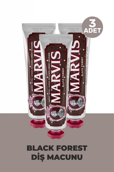 Marvis Black Forest 75 ml 3 Adet