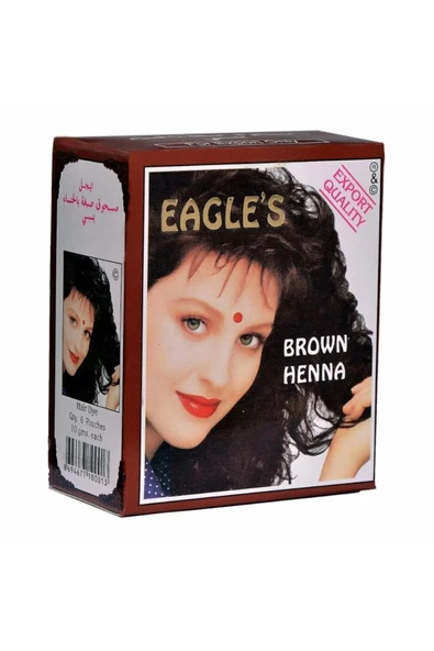 Eagles Brown Henna Hint Kınası 6'lı Paket ( Kahverengi )