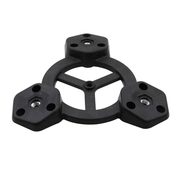 6 Adet Açılı Üçlü Sehpa Bağlantı Aparatı Zigon Puf Tabure Mobilya Masa Ayağı Ayak Takma Tabanı - Resim 4