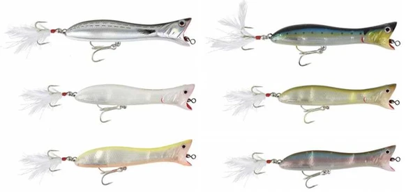 Savage gear Panic Popper 16,5cm 68g Sahte Balık  03-White Flash
