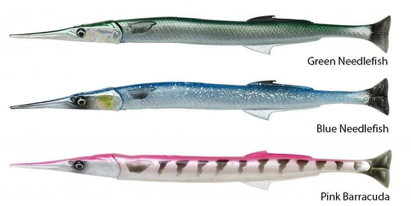 Savage gear Lıne Thru Needlefish Pulsetail 2+1  30cm 85gr Sahte Balık  Pink Barracuda - 2
