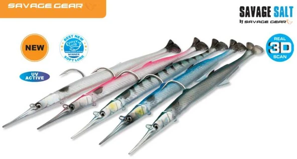 Savage gear Needlefish Pulsetail 2+1 18 cm 26g Sahte Balık  Pink Silver - 3