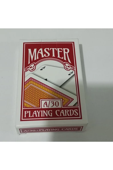 İSKAMBİL OYUN KARTI MASTER KIRMIZI - 1