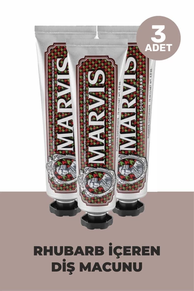 Marvis Sweer & Sour Rhubarb 75 ml 3 Adet