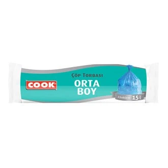 Cook Orta Boy Çöp Torbası 15 Adet
