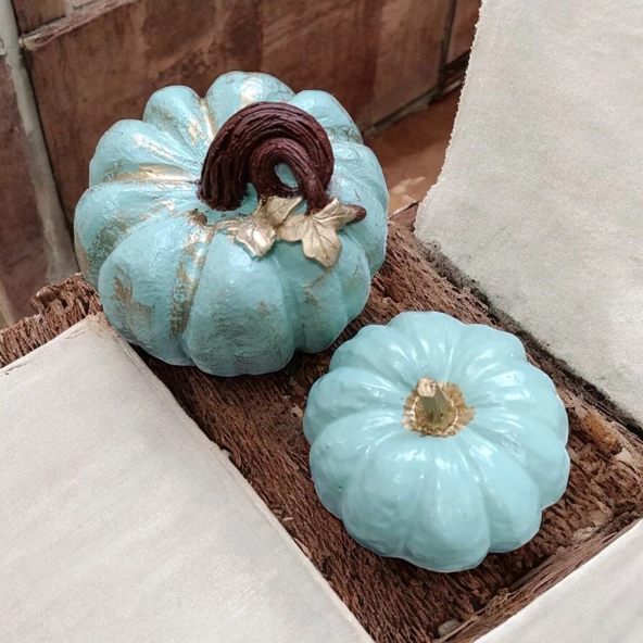 Küf Yeşili Balkabakları, Balkabağı Dekoratif Obje - 2