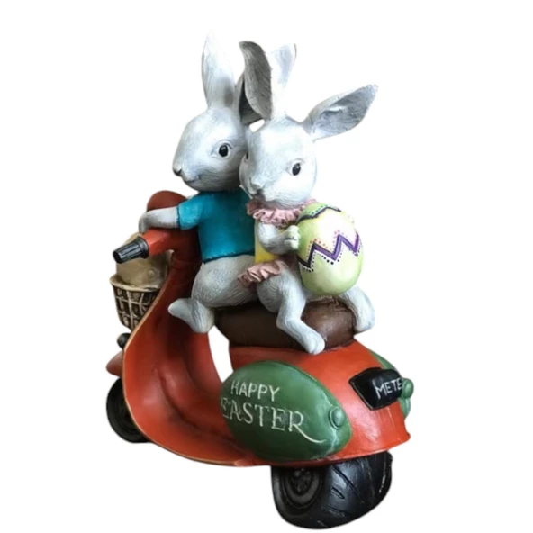 Motorlu - Motorsikletli Tavşanlar, Dekoratif Obje - 2