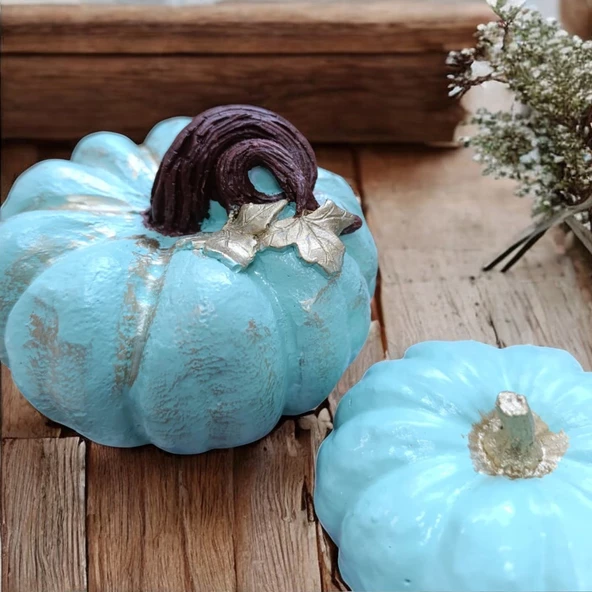 Küf Yeşili Balkabakları, Balkabağı Dekoratif Obje - 3