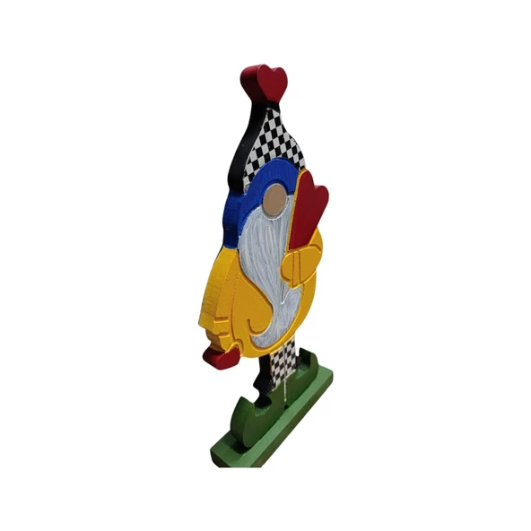 Noel Baba Gnome Ahşap Dekor - Yılbaşı, Noel, Özel Etkinlik - 3