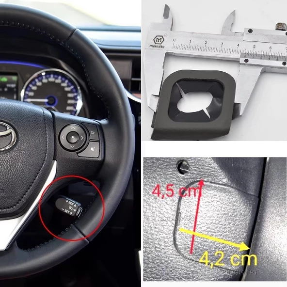 Yate10 Toyota Corolla-Auris Hız Kontrol-Sabitleme Kolu+Kapak - 3