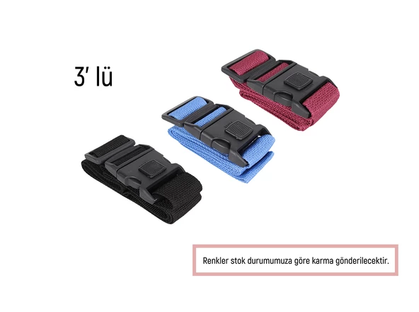 Bagacar Motor 3lü Set Valiz Kılıfı, 3 lü Valiz Kemeri, 3lü Valiz Etiketi - Resim 3
