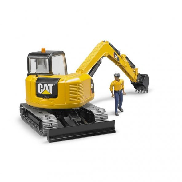 Bruder Cat Mini Ekskavatör Ve İnşaat İşçisi 02466 - 3
