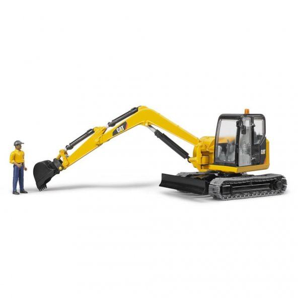 Bruder Cat Mini Ekskavatör Ve İnşaat İşçisi 02466 - 4