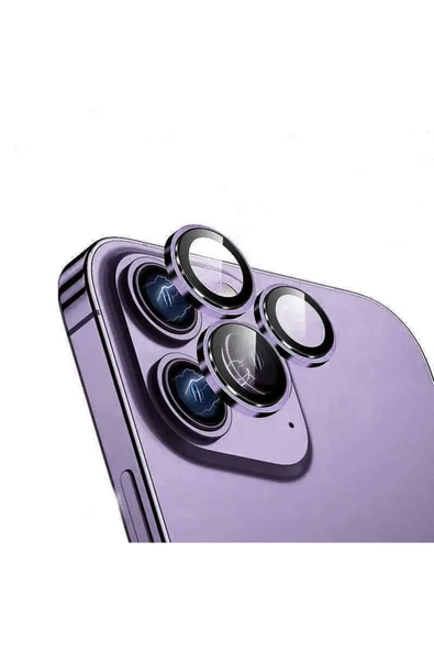 Apple iPhone 16 - 16 Plus Metal Çerçeveli Kamera Koruma Lensi