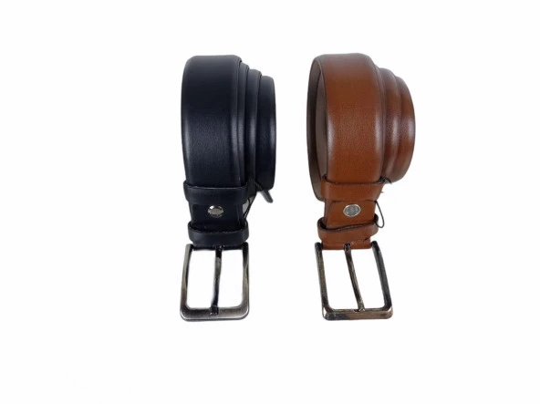 Kumaş Kemer Seti 2'li Siyah Kahverengi Takım 8683255001231 - 2