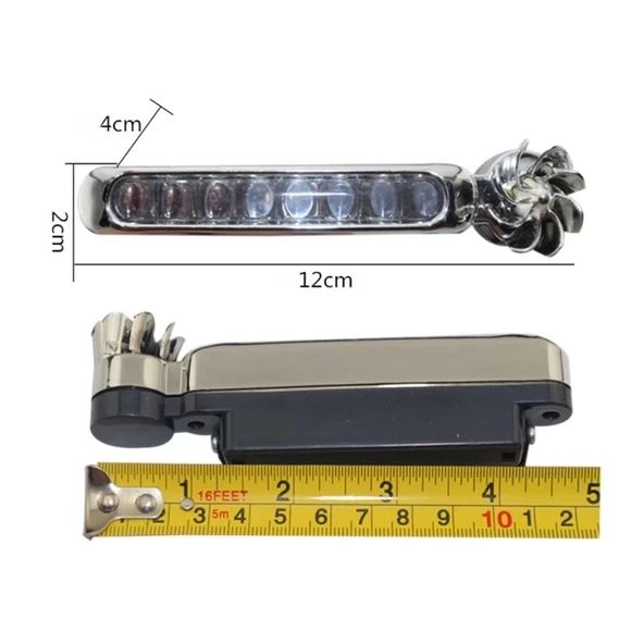 Rgb Rüzgar Enerjisi İle Çalışan Oto Led Çakar Lamba ( 2 Li Set ) - 3