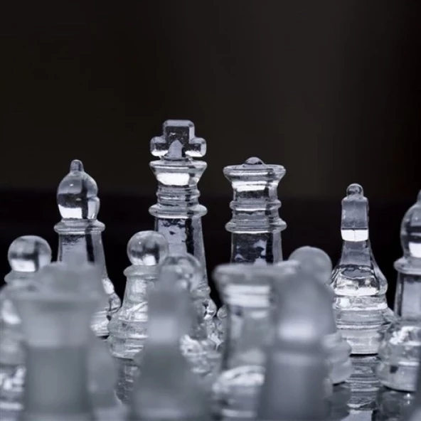 Glass Chess Cam Satranç Takımı (20 Cm X 20 Cm) - 4