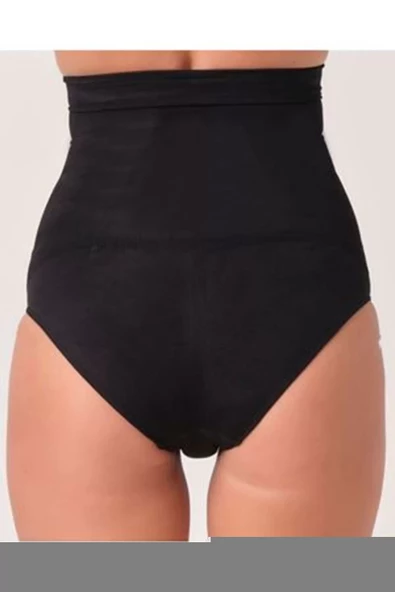 Siyah Kadın Dikişsiz Slip Korse - 780 - 2