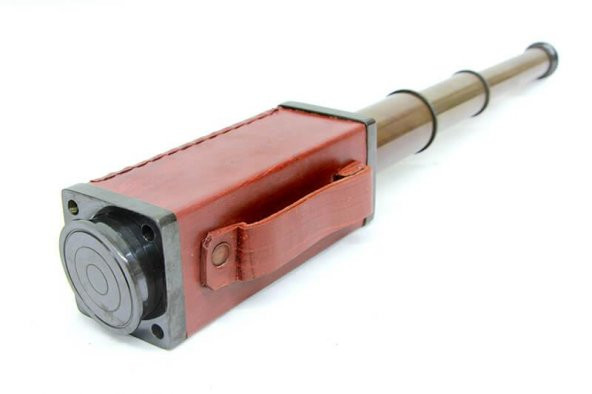 Deri Kaplama Eskitme Kare Dürbün Dekoratif Hediyelik ürün görseli