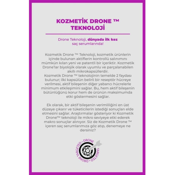 the fair. Drone-Targeted Biotin Dökülme Önleyici Saç Serumu  1 Hyalufiller Drone +Biotin 50ml - 4