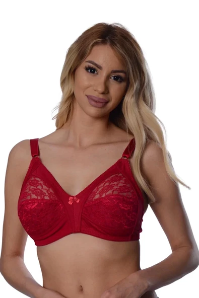 Bordo Dantelli Toparlayıcı Sütyen - 503 - 3