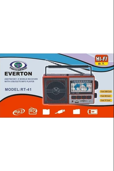 Usb Sd Fm Sw3 Radyo Rt-41BT - 2