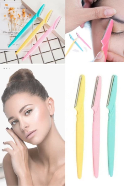 QNİAY Kaş Şekillendirici (3 Lü Set) Kaş Usturası Kaş Düzeltici Cilt Bakım Seti - 4