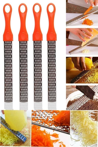 QNİAY Qnykitchen Renkli Saplı Limon Peynir Sarımsak Zencefil Vb. Uzun Rende (1adet) - 3