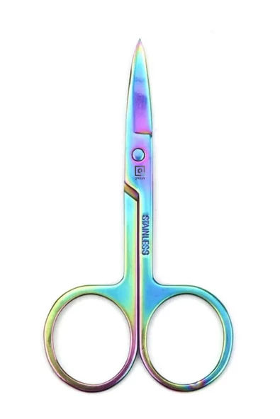 QNİAY Kaş Makası Ucu Kıvrık Rainbow Şekillendirme İçin Dikiş Terzi Küçük Nakış İğne Makası