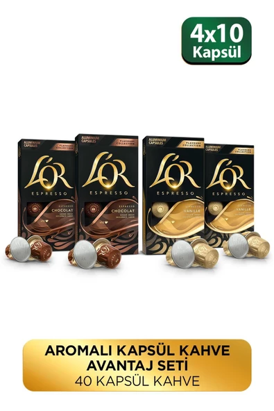 Aromalı Kapsül Kahve Avantaj Seti 10'lu x 4 ürün görseli