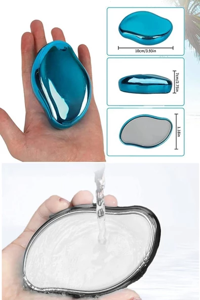 QNİAY Crystal Eraser Epilasyon Aleti Tüy Silgisi Tüy Alıcı Nano Kristal Epilatör Vücut Tüy Kıl Silici - 5