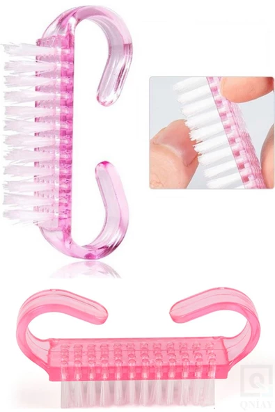 QNİAY Tırnak Fırçası Manikür Pedikür Tırnak Temizlik Bakım Fırçası - 4