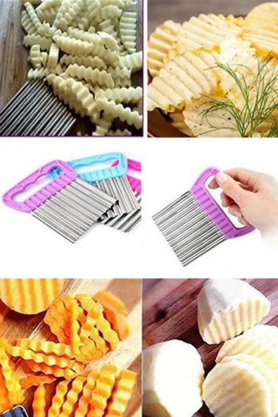 QNİAY Chips Chopper Pratik Patates Dilimleme