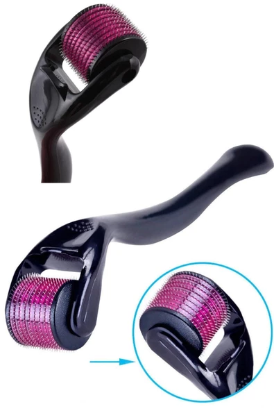 QNİAY 540 Iğneli 0.5 Mm Iğne Cilt Yüz Vücut Yenileme Masaj Aleti Derma Roller - 2