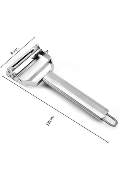 QNİAY Profesyonel Julyen Kesici Ve Rendeleme Sebze Meyve Soyucu Şekillendirici Turbo Jülyen - Resim 6