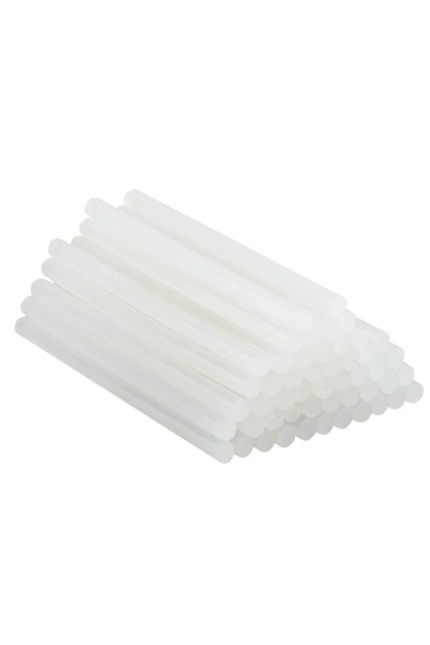 QNİAY 20 Adet Kalın Şeffaf Mum Silikon Mum Tutkal Sıcak Silikon 11 Mm Çapında 30 Cm - 2