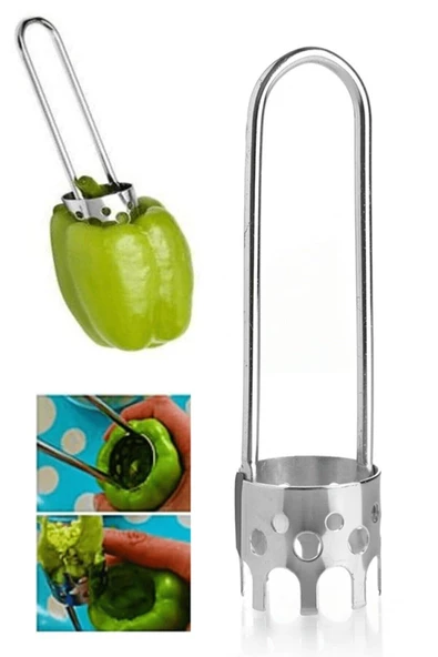 QNİAY Dolma Biber Ve Kabak Oyacağı Sebze Meyve Şekillendirme Aparatı - Resim 2