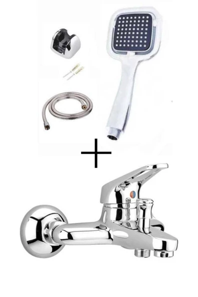 QNİAY Aç Kapa Mix Banyo Bataryası Qnikare Banyo Duş Seti Hortum Mafsal Ve Başlık Set
