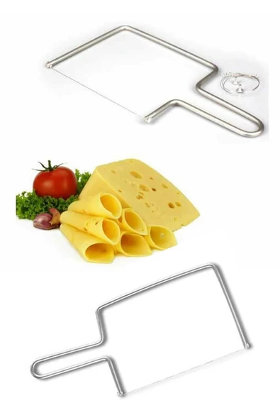 QNİAY Paslanmaz Peynir Sebze Meyve Dilimleyici + Yedek Kesme Teli