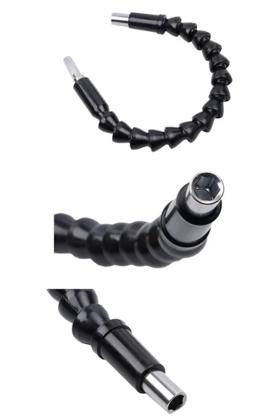 QNİAY Akrobat Matkap Ucu - Bükülebilir Oynar Vidalama Bits Uzatma Aparatı 30cm Matkap Ucu Aparatı - 3