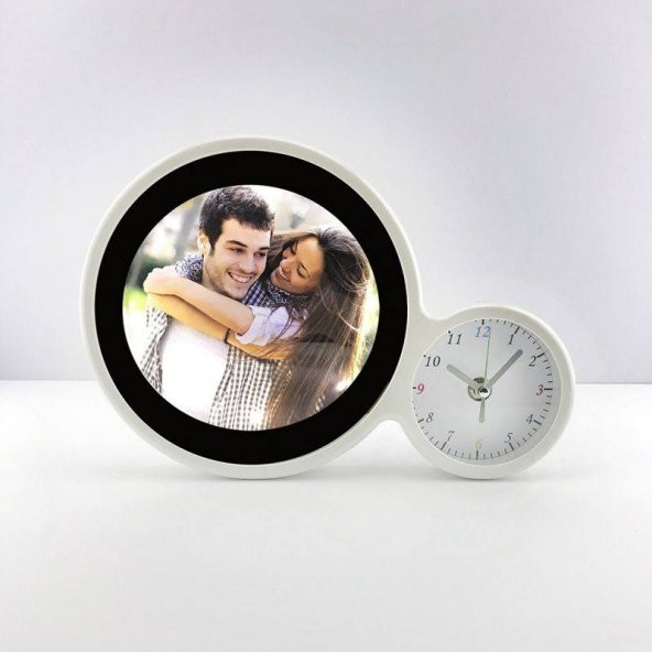 Dekoratif Hediyelik Led Işıklı Saat Ayna Fotoğraf Çerçeve
