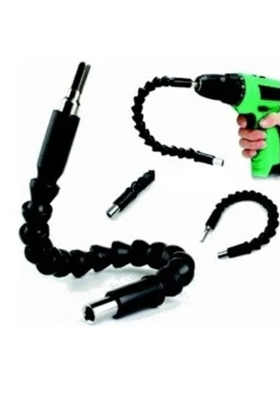 QNİAY Akrobat Matkap Ucu - Bükülebilir Oynar Vidalama Bits Uzatma Aparatı 30cm Matkap Ucu Aparatı - 2