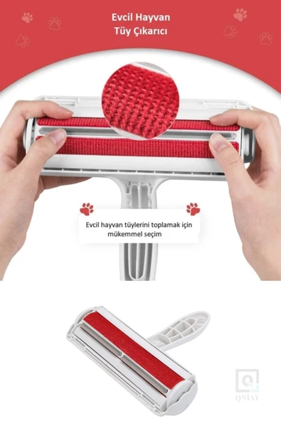 QNİAY Hazneli Kedi Köpek Evcil Hayvan Kazak Kıyafet Elbise Halı Yatak Tüy Temizleyici Kıl Toz Toplayıcı - 7