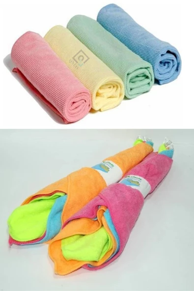 QNİAY Süper Emici 30x30cm 4 Lu Mikrofiber Bez - Yıka Yıka Kullan - 2