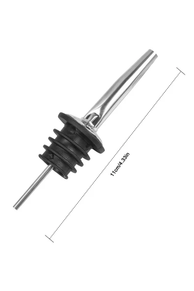 QNİAY Kapm Düz Model Soda Şişe Ucu Metal (1 Adet)Servis Aparatı Yağdanlık Sosluk () Mantar - Resim 3
